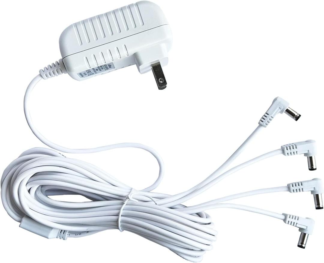 LaWana AC/DC4.5V Adapter Lighted Accessory Compatible with Lemax # 94566 94563 94564 94565 74227 74706 Replacement for Christmas Micro Lighting Building Decoration