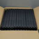 REIBII Book Shelf, 16 Cube Storage Organizers, Tall DIY Book Case for Bedroom, Office, Living Room, Closet, 12" D x 47.24" W x 70.86" H, Black