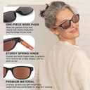 BLOEXCLU 6 Pack Reading Glasses for Women Men Blue Light Blocking Spring Hinge Computer Readers, Anti Eyestrain/Glare