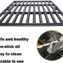 16 7/8" Porcelain Enameled Cast Iron Grill Cooking Grates Replacement for Charbroil 463441312 463432215 463461613 463436214 463436215 463441514 463440109 463436213 463420508 Gas Grill Grate Parts