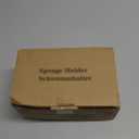 TAILI Sponge Holder for Kitchen Sink with Strong Suction Cup, Rustproof Aluminum Sink Caddy for Sponges, Brushes, Stoppers & Scrapers, Silver (6.1" x 3.5")