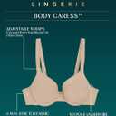 Vanity Fair Women's Bra with 2-Way Convertible Straps, Body Caress Full Coverage, Lightly Lined Cups Up to Dd (Black, L)