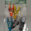 Brite Concepts Set of 6 Colorful Magnetic Multi-Clips to Hang Documents or Close Bags