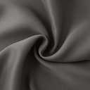 BGment Short Blackout Curtains 36 Inch Length - Thermal Insulated Drapes with Rod Pocket Room Darkening for Rv Bedroom Bathroom Window, Grey, 2 Panels, 42 x 36 Inch