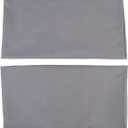 2 Pcs 48x74cm Pillow Cases, Envelope Closure Design, Dirt and Wrinkle, Soft and Durable Synthetic Fiber, Easy Care and Versatile Use for Bedroom (Dark Gray)
