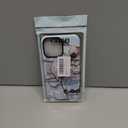 Case for iPhone 16 Pro Max, Elegant White and Gold Leaf Phone Case Slim Silicone Shockproof Cover for Girls WomenGlossy & Durable