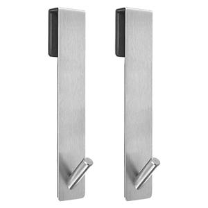 Kontoyo Shower Door Hooks(7.5 Inch),Extended Over Door Hooks for Bathroom Frameless Glass Shower Door,Stainless Steel Towel Hooks,Heavy Duty Rack Hooks for Robe,Towel-2 Pack Gold