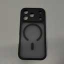 CANSHN Magnetic Compatible with iPhone 17 Pro Case, Upgraded [Full Camera Protection] [Compatible with Magsafe] [Translucent Matte] Shockproof Protective Phone Cover 6.3 Inch - Black