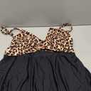 Hanna Nikole Women Plus Size One Piece Swim Dress Tummy Control Swimsuits Twist Front Bathing Suit Body Shaping Swimwear (Leopard Black, 18 Plus