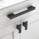 Asidrama 10 Pack Matte Black Kitchen Cabinet Knobs Drawer Cabinet Hardware Zinc Knobs for Dresser Drawers