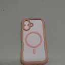 Diaclara Magnetic Designed for iPhone 17 Case Full Body Bumper,[Compatible with MagSafe] Military Drop Proof Cover with Built-in Touch Sensitive Anti-Scratch Screen Protector,Pink