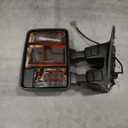 Smoked Power Heated Tow Mirrors Compatible with Ford Super Duty(2008-2016), Extended Trailer Towing Side Mirrors w/Turn Signal fits F250 F350 F450 F550 F-250 F-350 F-450 F-550