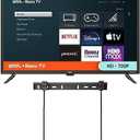 ONN 32-inch Roku Smart TV LED + Free Wall Mount with Wi-Fi Connectivity and Mobile App | Flat Screen TV Compatible with Apple Home Kit | Alexa and Google Assistant 