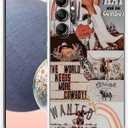 West Cowboy Case for Samsung Galaxy A14 4G/5G,Western Country Art Collage,Trendy Soft TPU Protective Case Compatible for Galaxy A14