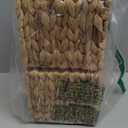 Set of 2 Water Hyacinth Handwoven Tissue Box Cover, Natural Handmade Wicker Napkin Box Holder, Handcrafted Square Facial Tissue, Rustic Decorative on Table and Bathroom, Office, Boho Decorative