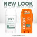 Carpe Underarm Antiperspirant Deodorant for Women and Men - Antiperspirant Deodorant for Stinky, Sweaty Armpits - 100 Hour Clinically Tested Sweat & Odor Control - Clinical Strength - Eucalyptus