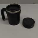 MeiAid 2026 Upgraded Automatic Magnetic Stirring Coffee Mug with Temperature Display & LeakProof Lid – Suitable for Office School Home (Black)