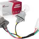 Tail Light Socket Wire Harness with Light Bulb Fit for Kia Forte 2014 2015 2016 Rear Brake Lamp Bulb Plug Holder Connector Wiring Harness Assemblies Replace OE 92470-A7000