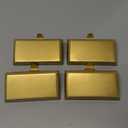 4 Pack Metal Christmas Stocking Holders for Mantle Heavy Duty Stocking Hangers Stocking Hook Christmas Ornaments for Counter Tables Window Fireplace Mantle Decoration (Gold)