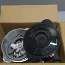 GANIZA Food Processors, Electric Food Chopper with Meat Grinder & Vegetable Chopper - 2 Bowls (8 Cup+8 Cup) with Powerful 450W Copper Motor - Includes 2 Sets of Bi-Level Blades for Fruits/Meat/Nuts (Black)