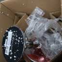 JONATHAN Y 20" Clear Crystal Mini LED Table Lamp, Chrome Modern Traditional Bedside Lamp with White Linen Drum Shade for Living Room Bedroom, UL Listed, LED Bulb Included JYL2026A