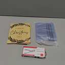 Hoolerry Christmas Wood Card Organizer Set Christmas Card Holder Include a 6 x 8 Cards Organizer a Hole Punch a Print Template 20 Protectors for Holiday Greeting Storage Gift (Classic)