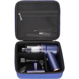 Hard Travel Case for KMM Handheld Car Vacuum Cleaner, Portable Auto Vacuum Cleaner Accessories Storage Bag Carrying EVA Case for KMM LT-117C 9000Pa Air Duster(Box Only) (Blue)