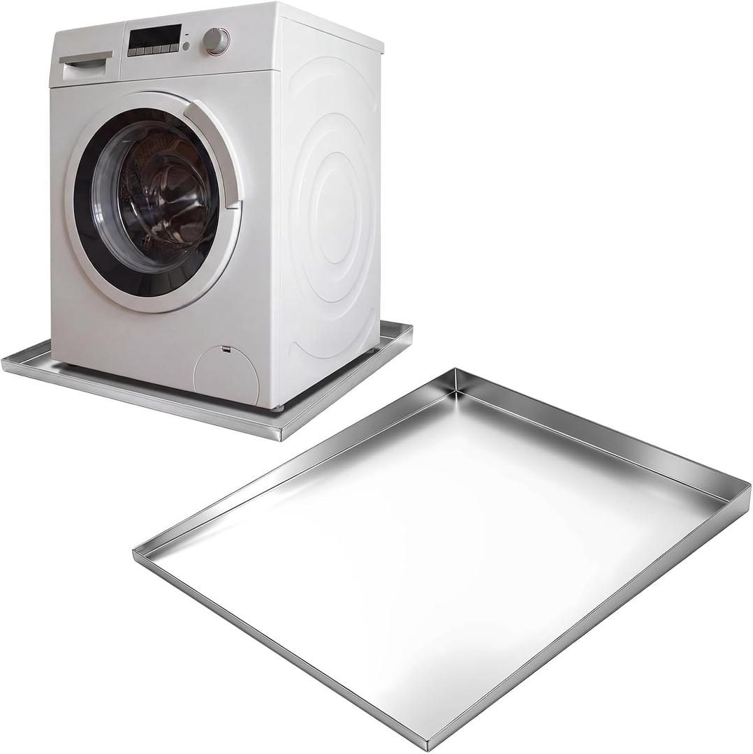 Wesiti 36 x 32'' Front Load Washer Drip Tray Galvanized Steel