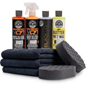 Chemical Guys HOL203 Black Car Care Kit, 9 Items