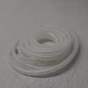 DAVCO 5/8" ID - 25 ft Heavy Duty Braided Clear Plastic Vinyl Tubing with 2 Stainless Clamps, Flexible High Pressure Reinforced PVC Plastic Tube Hose, Non-toxic, BPA Free