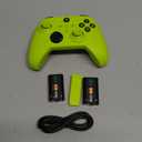 W&O Wireless Controller for With Xbox One, Xbox Series X/S, Xbox One X/S, PC, With RGB LED Light, Mappable Buttons, With 2.4GHZ Wireless Adapter Gamepad (Electric Volt)