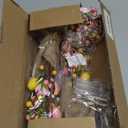 2 Pack & Timer - Easter Decorations, 18 Inch Lighted Easter Tree Tabletop with 20 LED Warm White Lights Pastel Eggs Floral Berries Battery Operated Easter Egg Tree Home Indoor Table Party Spring Decor