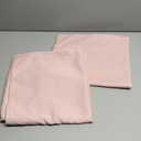 DONREN 48 Inch Length Blush Pink Curtains for Girls Baby Room - Light Pink Kitchen Room Darkening Thermal Insulated Curtains for Bathroom Small Window,52" Wide by 48" Long,1 Pair