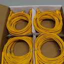 Everest Ultra Slim Cat6a Ethernet Patch Cables 7ft (24-Pack) Yellow - 10GB Cat 6a Patch Cable - Bendable, Flexible & Thin Ethernet Cable - Space Saving 32AWG 550MHZ Cat6a Cables - 100% Copper Wires