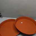 2 Pack of 18 19 inch Plant Saucer Tray (16.5 inch Base), 2.7" Depth, Heavy Duty Plastic Saucer 19" Round, Plant Tray for Pots, Flower Plant Saucers for Indoors (19 inch, Terracotta)