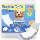 Disposable Dog Diaper Liners - 50PCS Dog Booster Pads for Male Female Dogs - Doggie Diaper Insert Pads for Pet Belly Bands Wraps Period Pants Covers (S, 50)