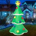 4FT Inflatable Christmas Tree with LED Lights, Blow-Up Christmas Decoration for Indoor/Outdoor Yard, Includes Air Blower, Festive Xmas Decor for Home, Party, Lawn, Easy Setup Christmas Ornament