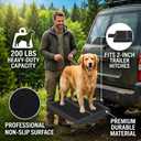 Pet Hitch Step for 2 Inch Trailer Receiver | Dog Hitch Step Help Dogs Get in & Out of Car SUV, Hitch Step for Dog Supports 200lbs, Portable Lightweight with Anti-Slip Pad