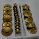 Set of 12 Brass Gold Candle Holder Candlestick Holders Taper Candle Holders Metal Candle Stick Wedding Centerpieces for Tables Candlelight Dinner Home Decor(Candles not Include) (4 Set)
