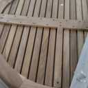 Cambridge Casual Mosko Wood Bar Outdoor Dining Table, Natural Teak