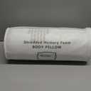 SUPA MODERN Cooling Bed Pillows for Sleeping 1 Pack Shredded Memory Foam Pillows Adjustable Cool Pillow for Side Back Stomach Sleepers Luxury Gel Pillows Body Pillow with Washable Removable Cover (Original White (Cooling))