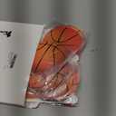 WovWeave 10 Pcs Basketball Party Decorations Backdrop, 3.3 x 6.6 ft Tinsel Foil Fringe Curtain, Basketball Party Banner Garland, Sports Themed Birthday Decor Supplies Streamer Photo Booth Prop