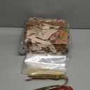 Eaasty 24 Pack Christmas Baskets for Gifts Empty Bulk 9.8'' x 6.5'' x 4.3'' Kraft Empty Gift Basket Kit with Handle Wrapping Bag Bow Sturdy Market Tray to Fill for Christmas Party Favor