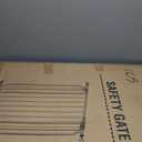 50" Extra Tall Baby Gate No Drilling, Auto Close Dog Gate, White