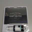 5"x4'' Large Ink Pad Washable Stamp Ink Pad for Baby Footprint Handprint with 30ml Premium Refill Ink (Black)