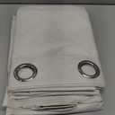 YoungsTex Linen Blackout Curtains 54 Inches Length, Full Room Darkening Short Window Drapes Thermal Insulated with Grommet for Bedroom Living Room, 2 Panels, 52 X 54 Inch