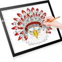 LitEnergy A3 LED Copy Board Light Tracing Box, UltraThin Adjustable USB Power Artcraft LED Trace Light Pad for Tattoo Drawing, Streaming, Sketching, Animation, Stenciling (Pink)