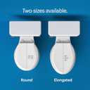 Brondell Bidet Toilet Seat, Non-Electric Swash Ecoseat, Fits Elongated Toilets, White - Dual Temperature, Dual Nozzle System - Bidet with Easy Installation