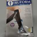 Truform Sheer Compression Stockings, 15-20 mmHg, Women's Knee High Length, Open Toe, 20 Denier, Nude, X-Large