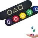 2 x Gonggi Game Traditional Korean Jacks 5 Stones Set for Women Men (Squid Color)